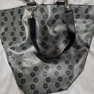 ThinkGeek Origami Handbag of Holding Tote Bag With D20 Dice Print 17x17x4.75